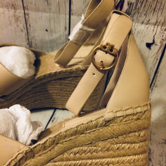 Tory Burch Selby Leather Platform Espadrille Wedge - Picture 6 of 7